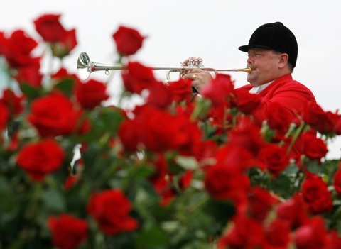 Kentucky Derby Bugle Man